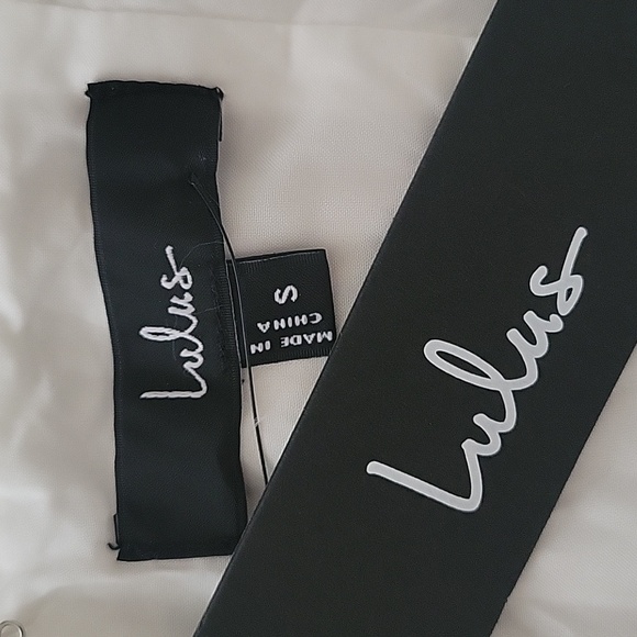 Lettie White Poplin Plunge Neck Midi Dress Size S - Picture 9 of 12